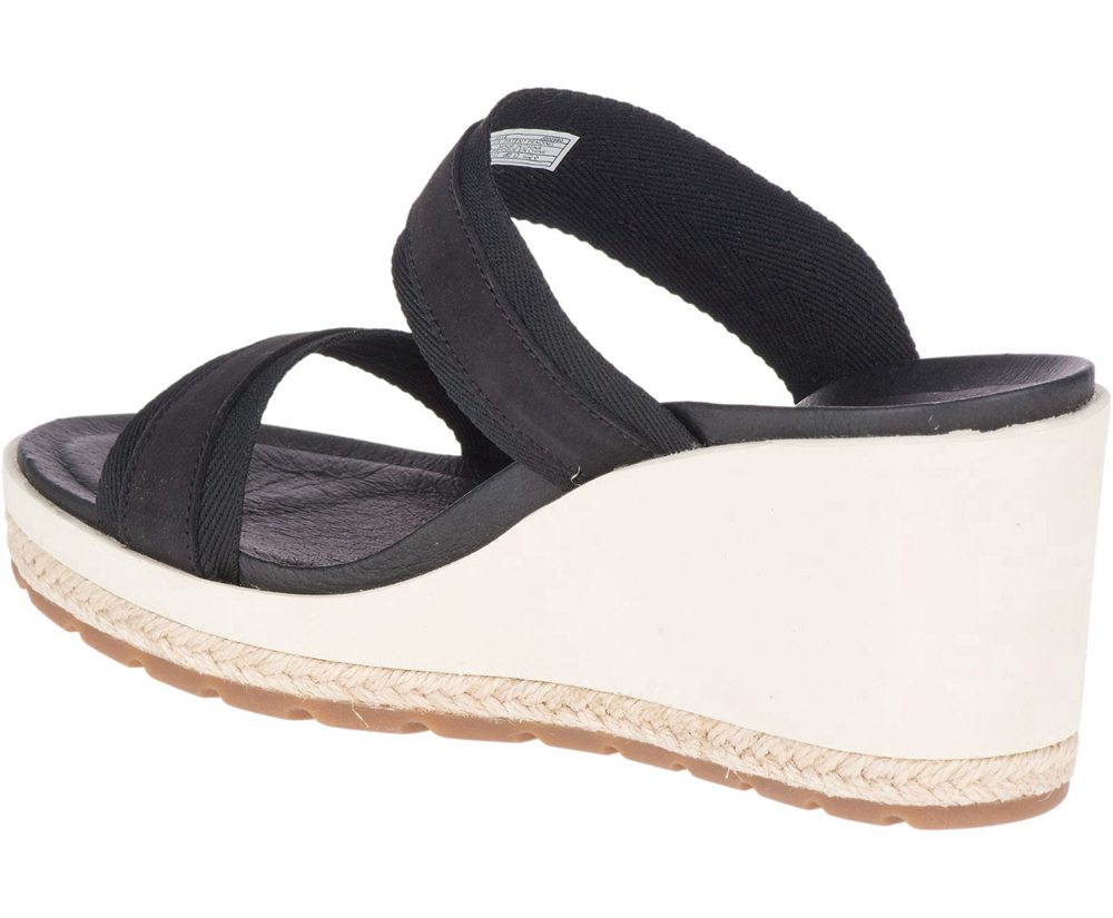 Sandálias Senhora - Merrell Kaiteri Wedge Slide - Pretas - IZH946570